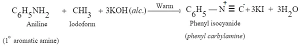 Carbylamine reaction