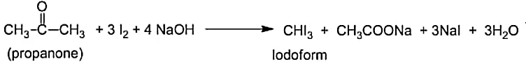 propanone reaction