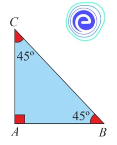 right-angled isosceles triangle